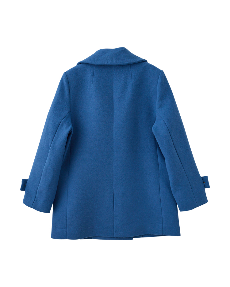 DITA中長版雙排扣毛料外套