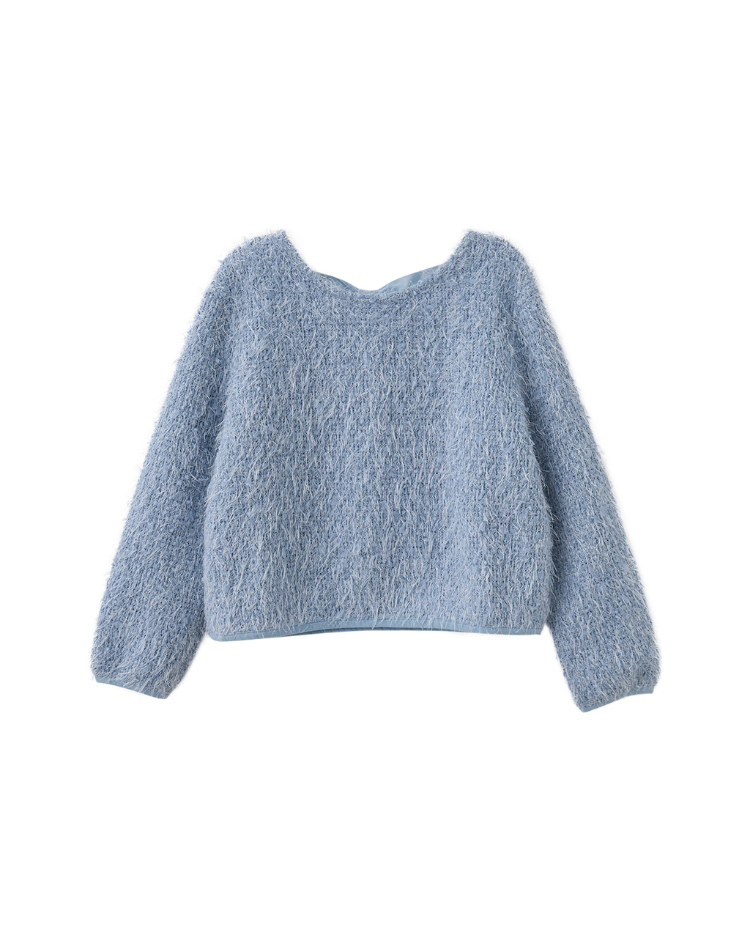 DITA浪漫花紗綁帶上衣