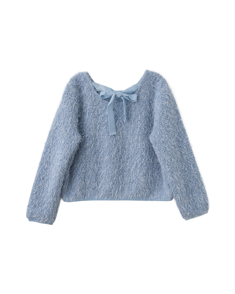 DITA浪漫花紗綁帶上衣