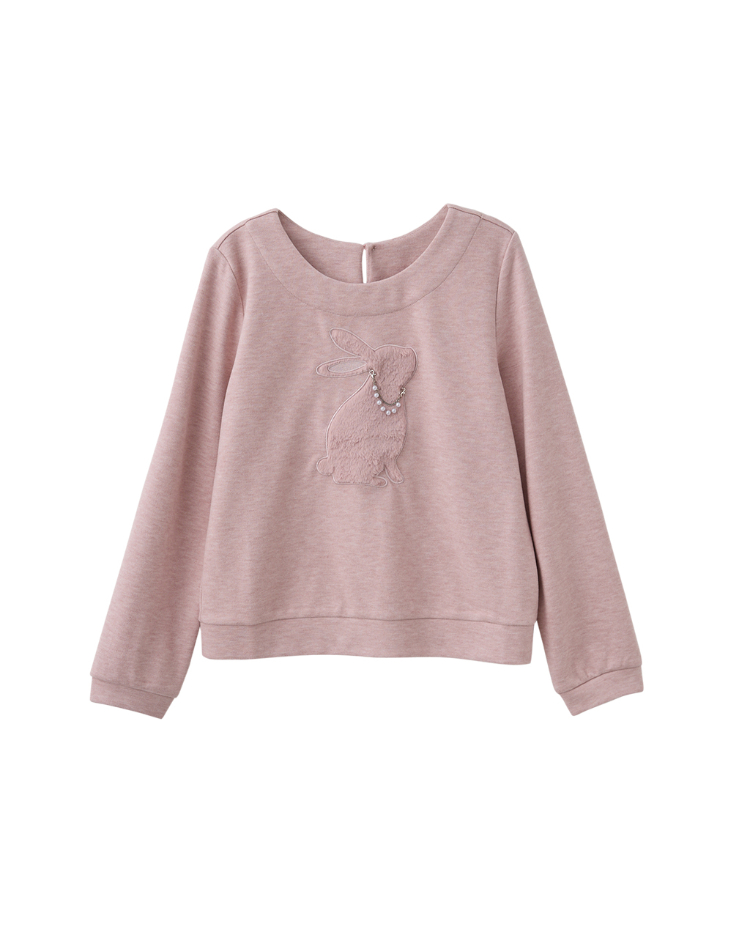 DITA溫柔絨毛小兔上衣