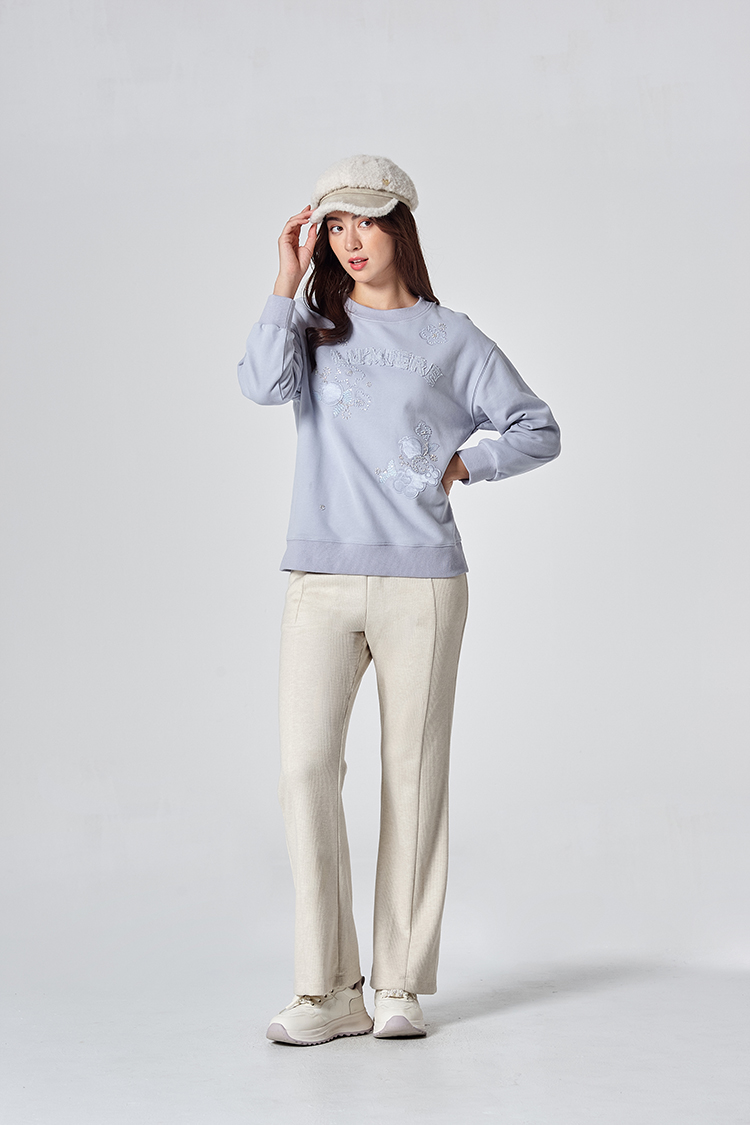 DITA日系繡花寬版上衣