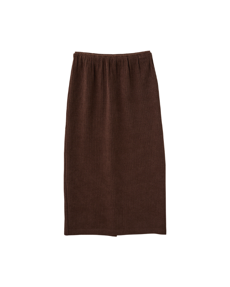 DITA簡約條絨鉛筆裙