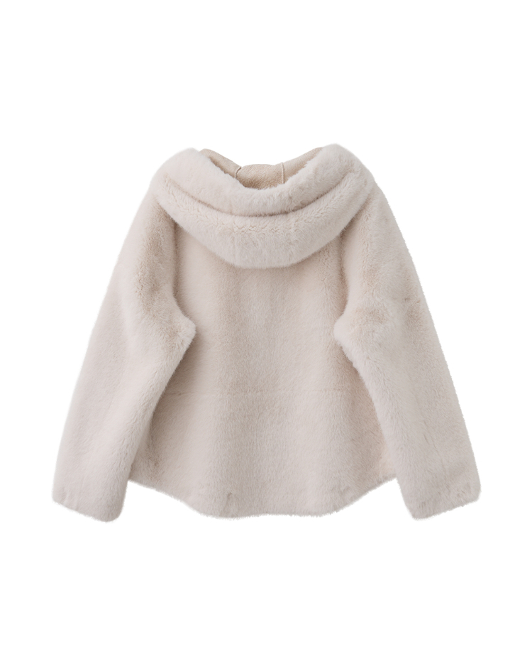 DITA輕奢感短版毛草外套