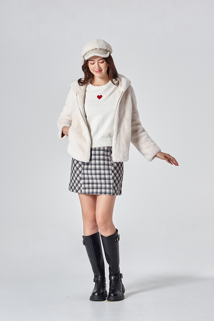 DITA拉克蘭袖愛心針織上衣