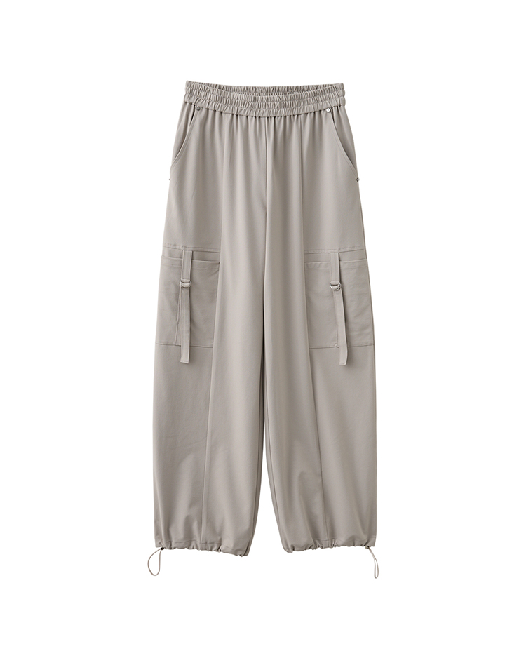 DITA都會感抽繩寬褲