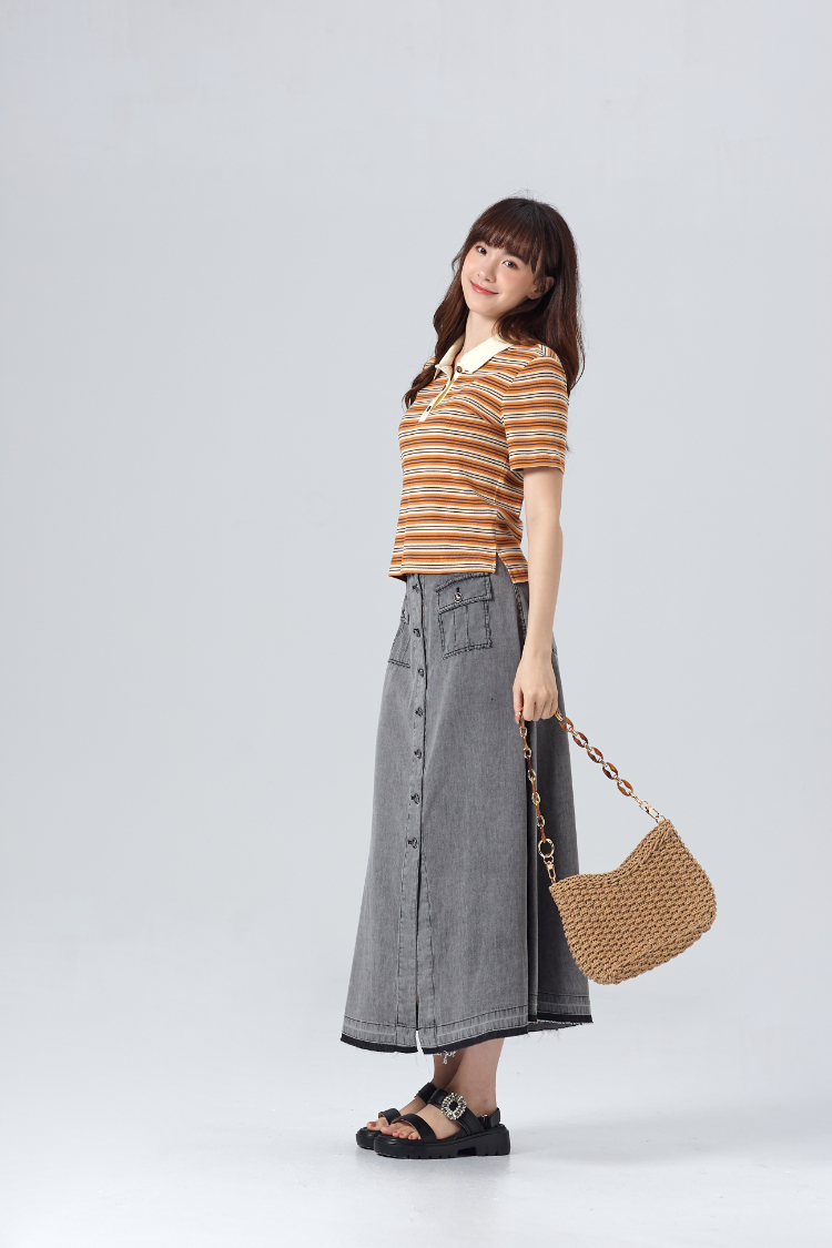 DITA條紋POLO衫