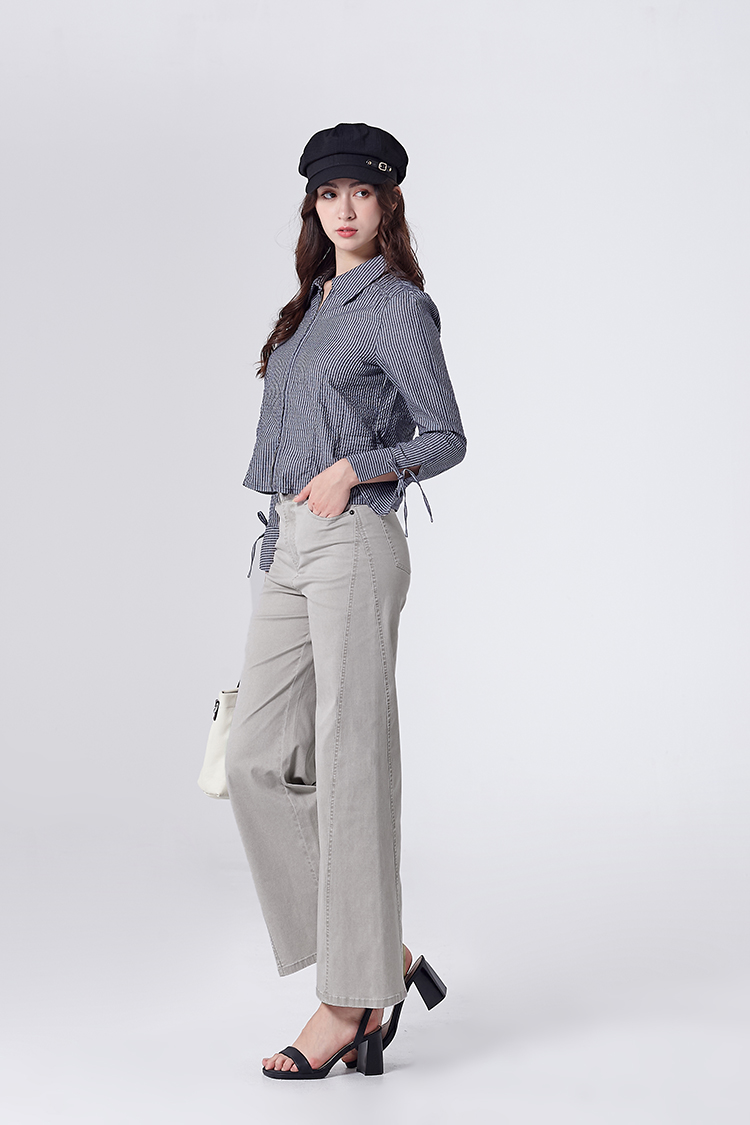 DITA甜酷感愛心鋼印寬褲