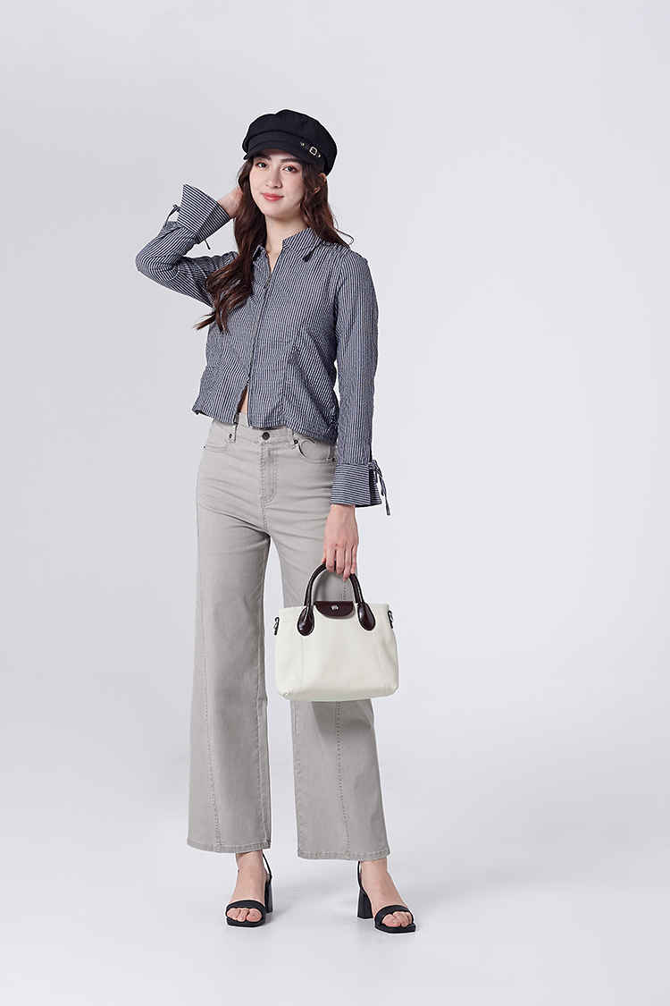 DITA甜酷感愛心鋼印寬褲