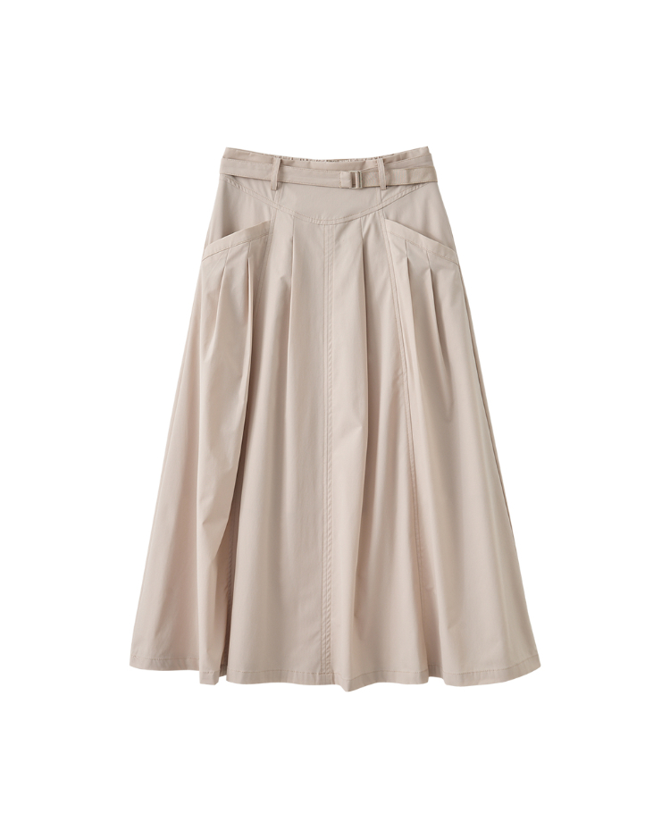 DITA質感剪接八片裙