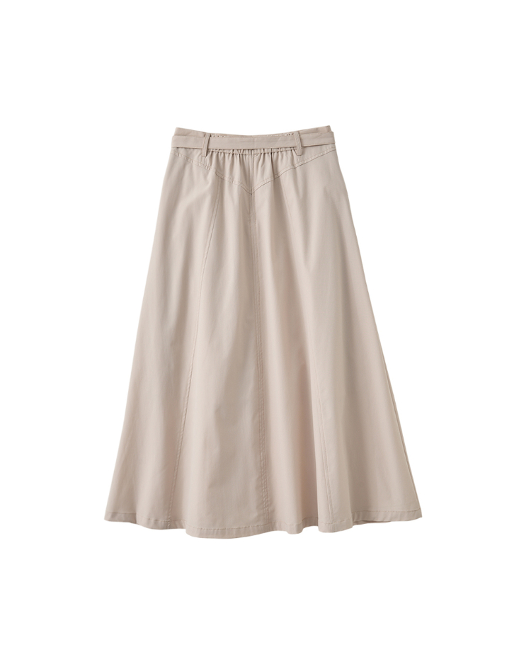 DITA質感剪接八片裙