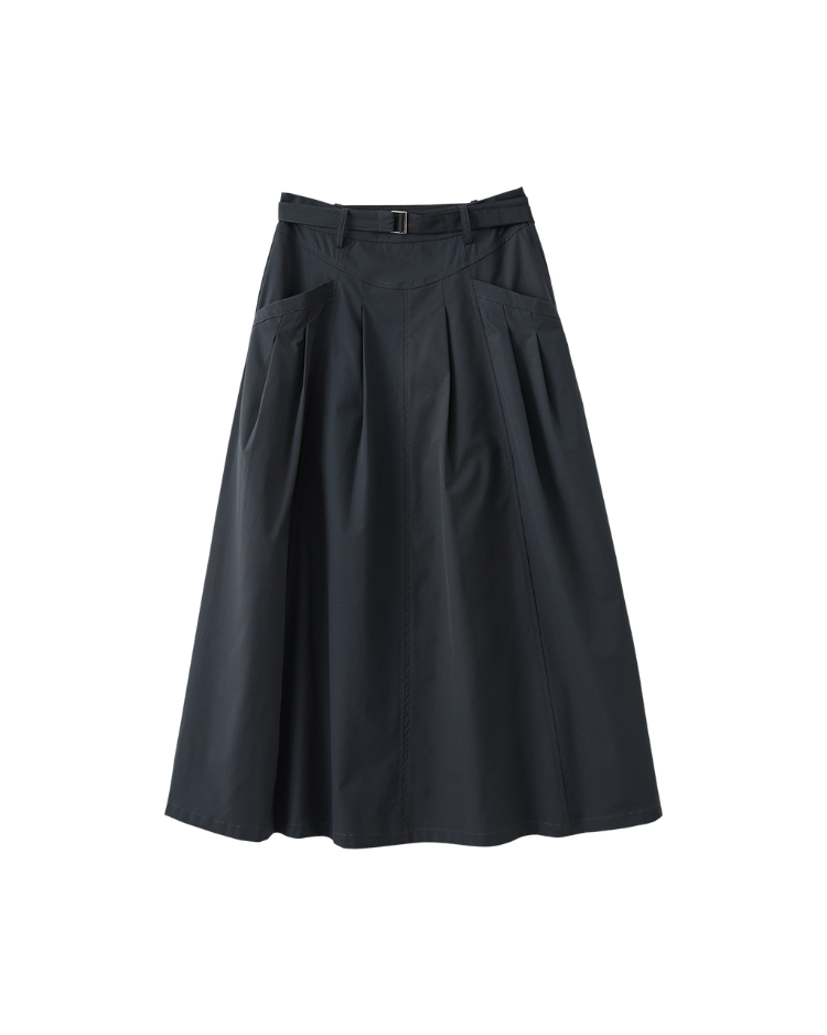 DITA質感剪接八片裙