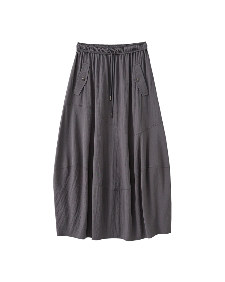 DITA抽繩拼接長裙