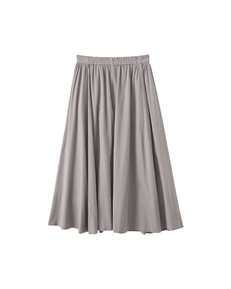 DITA素面波浪長裙