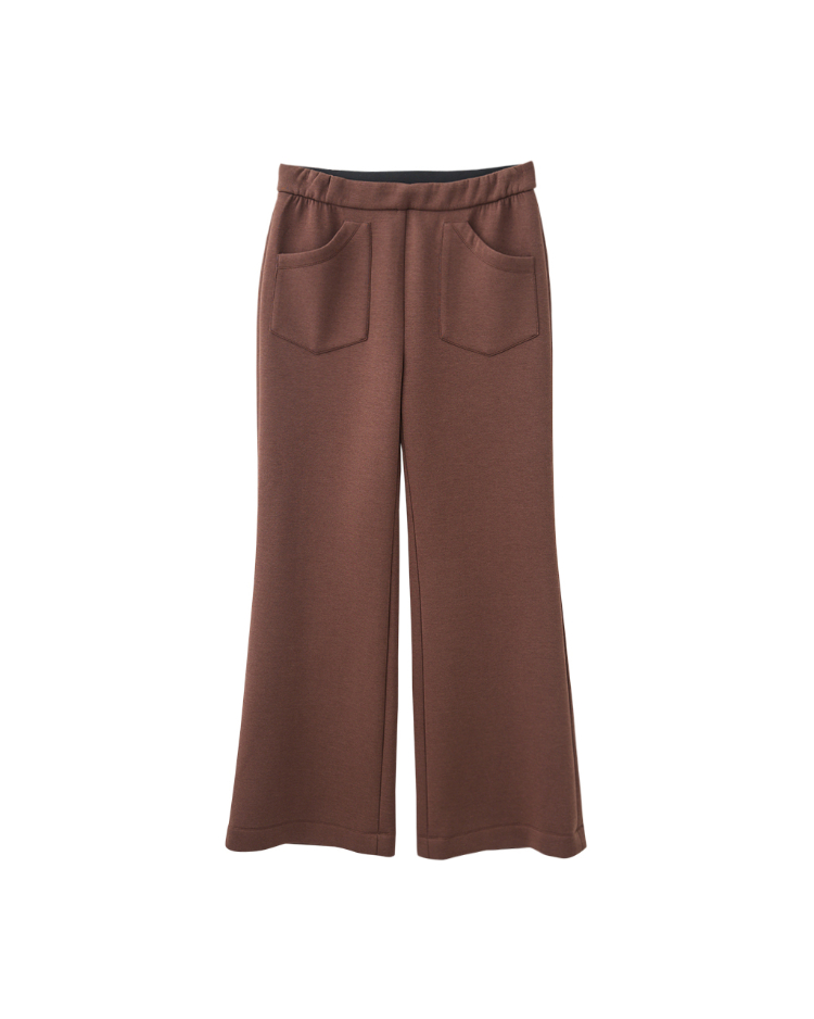 JOAN暖柔內磨毛彈力微喇叭褲