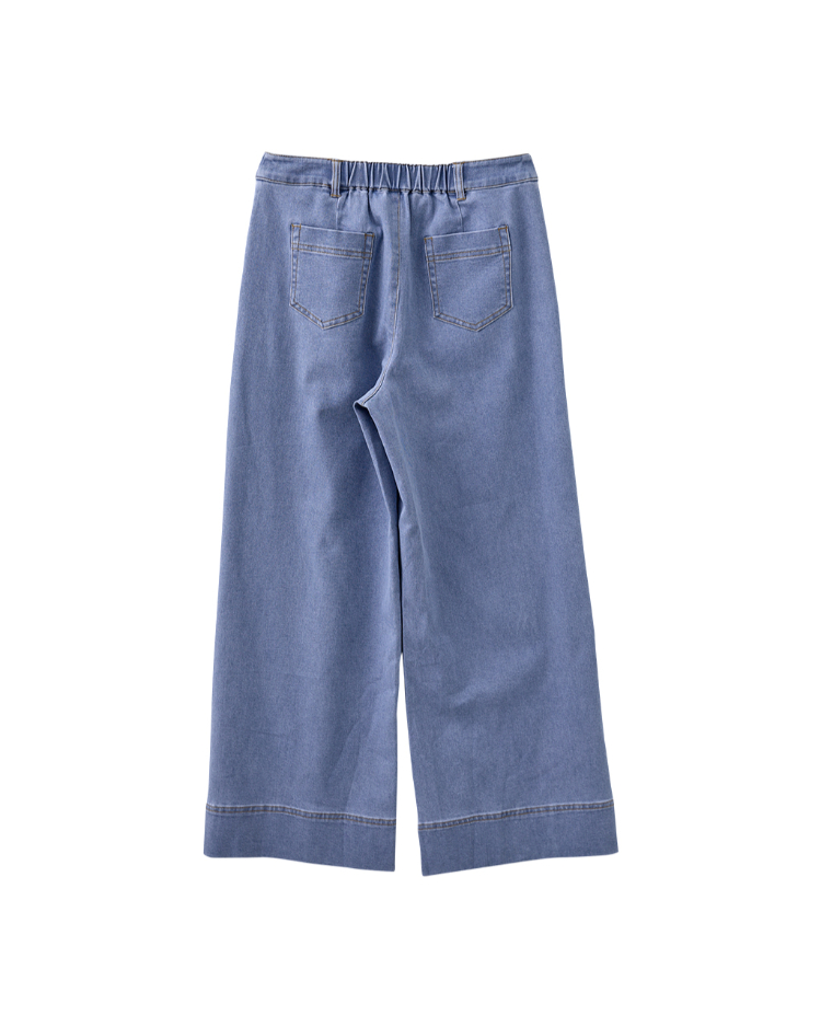 JOAN俐落剪接都會感休閒寬褲