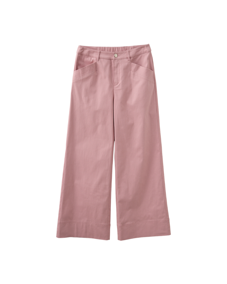 JOAN俐落剪接都會感休閒寬褲