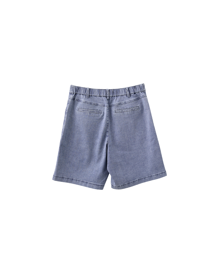 JOAN中腰水洗五分牛仔短褲