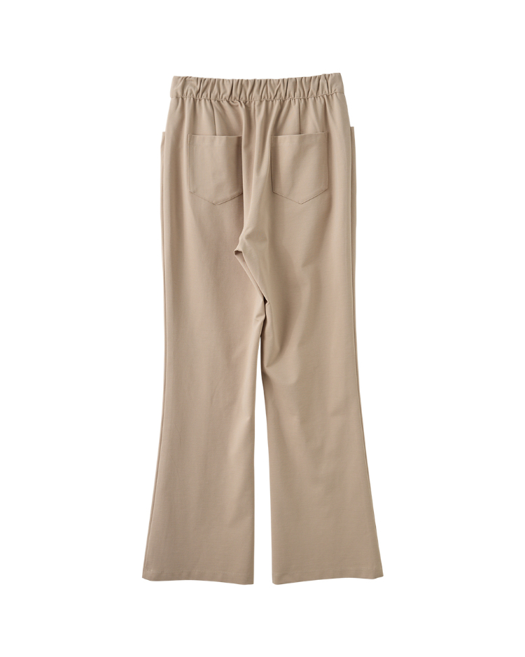 JOAN顯瘦彈力羅馬喇叭褲