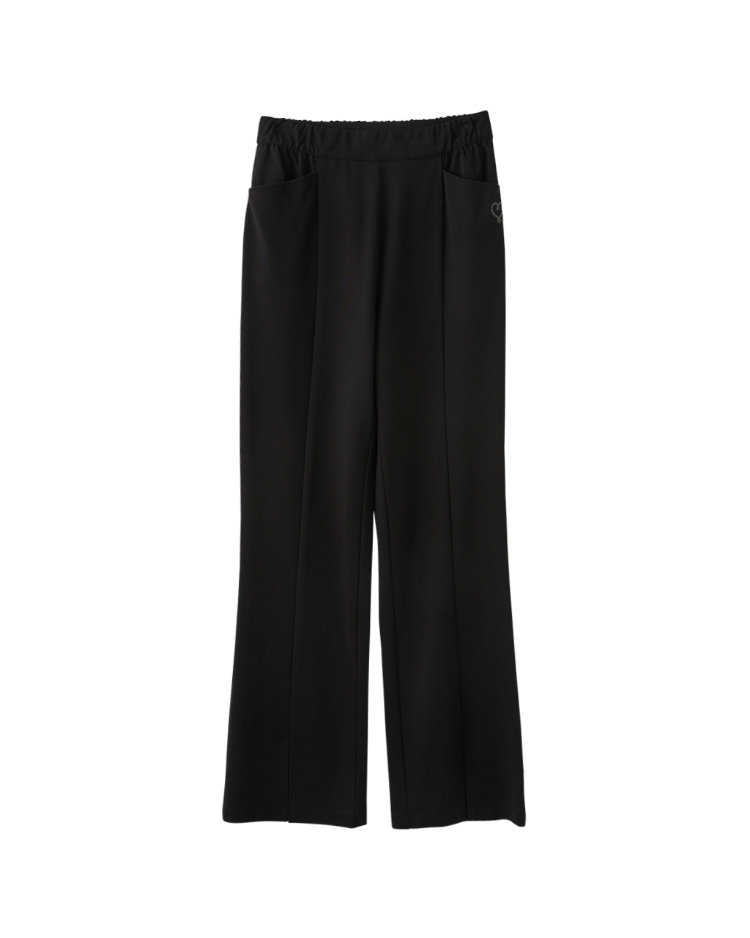 JOAN顯瘦彈力羅馬喇叭褲