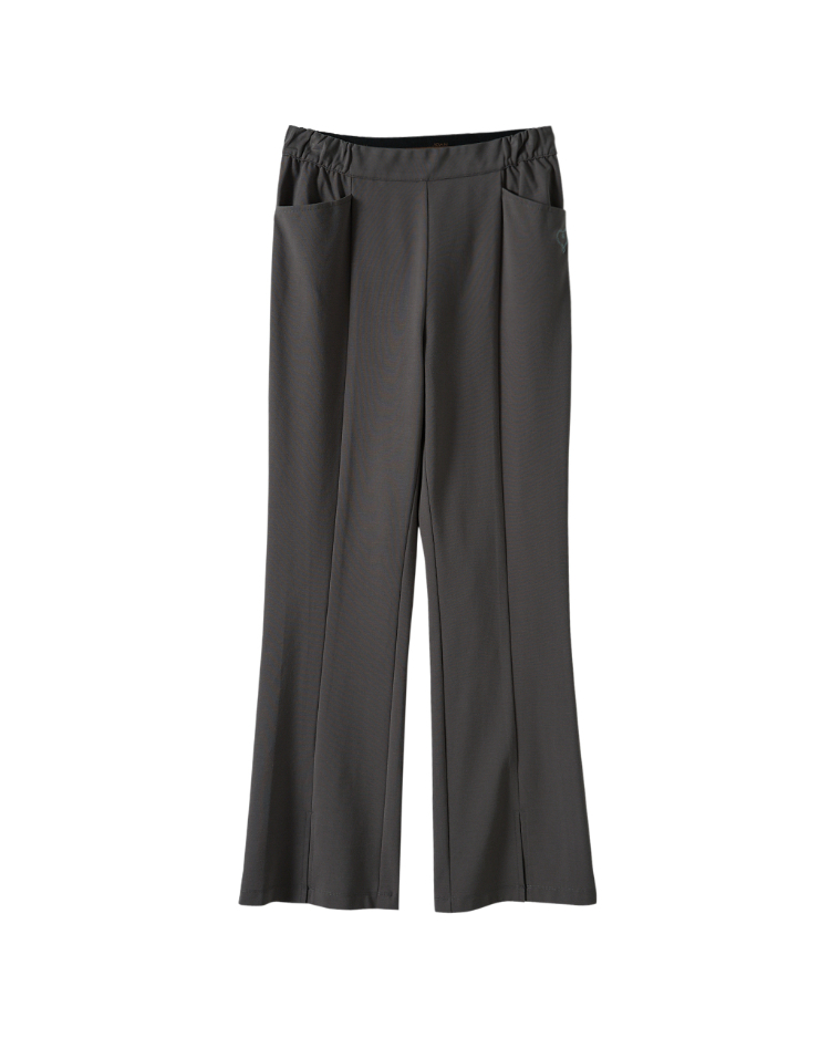 JOAN顯瘦彈力羅馬喇叭褲