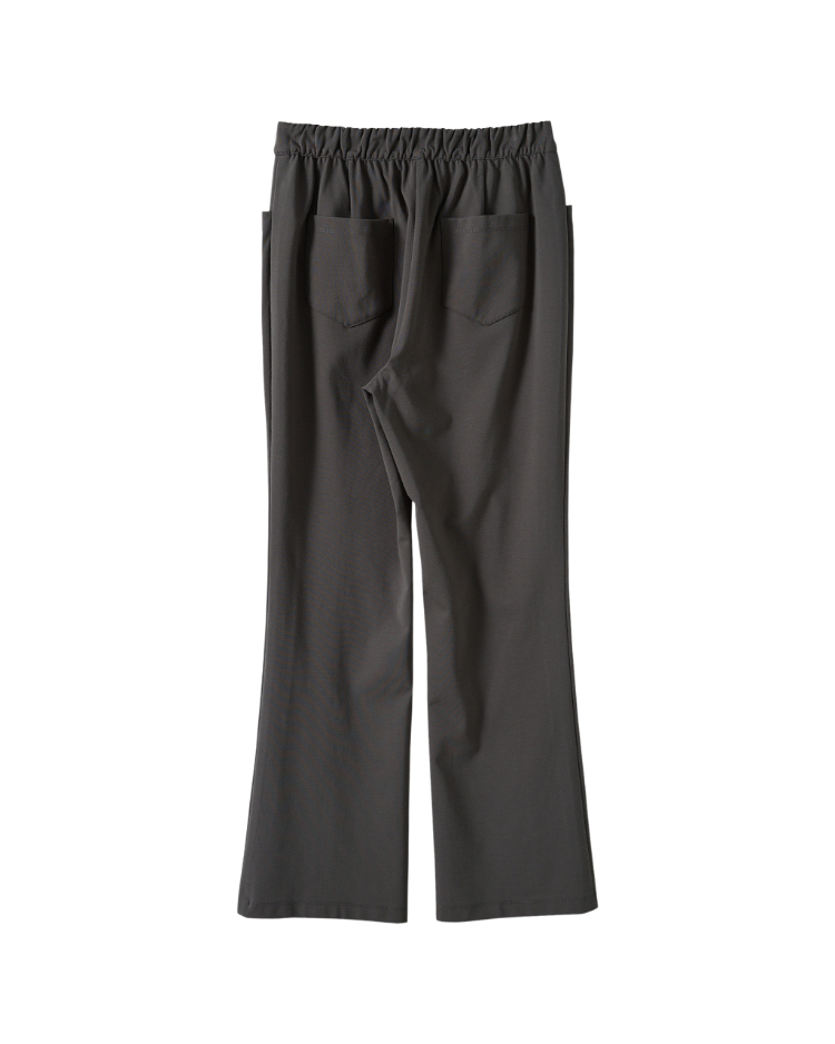 JOAN顯瘦彈力羅馬喇叭褲