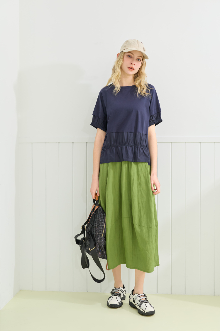 JOAN輕盈極簡氣球長裙