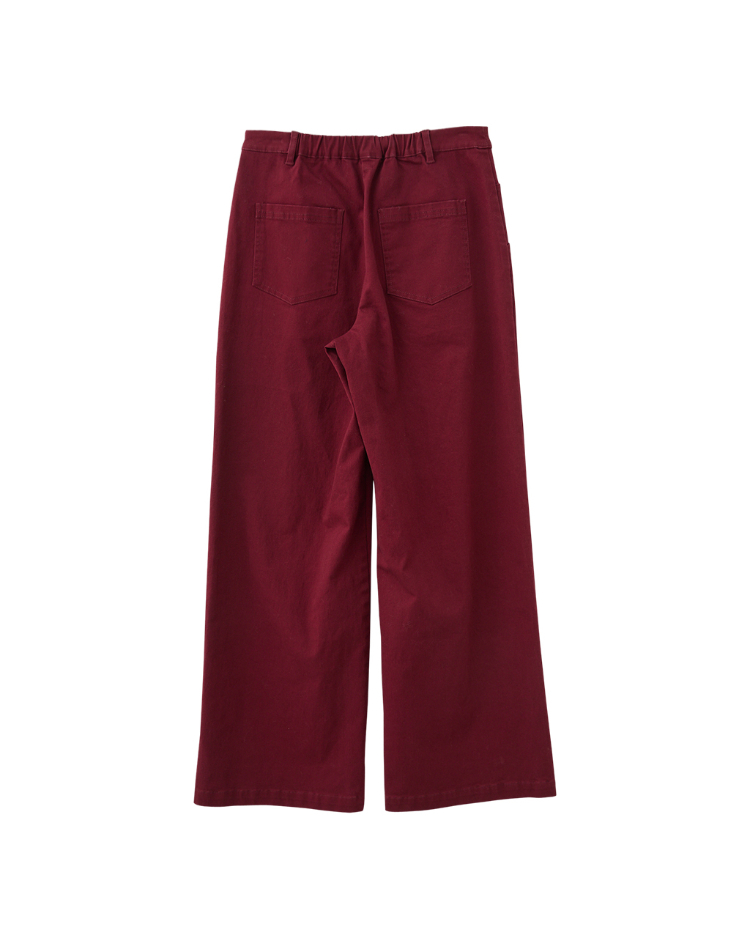 DENOVO棉感高彈日常百搭褲