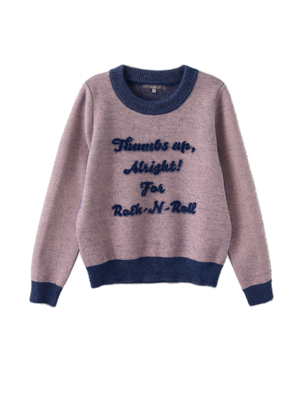 abito緹花字母針織上衣