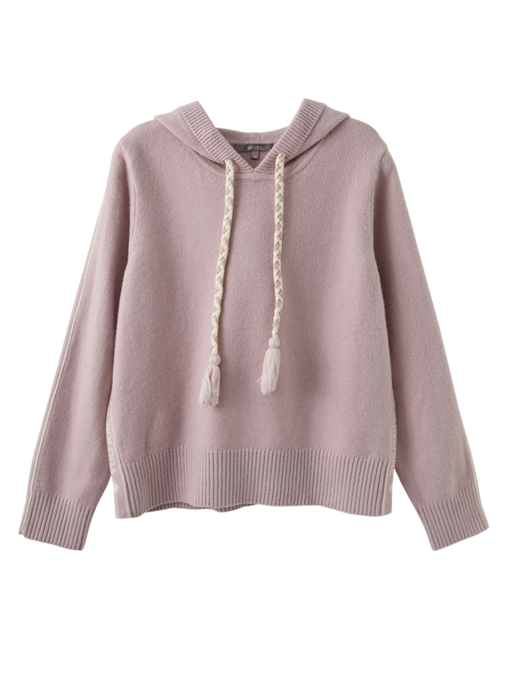 abito連帽抽繩針織上衣