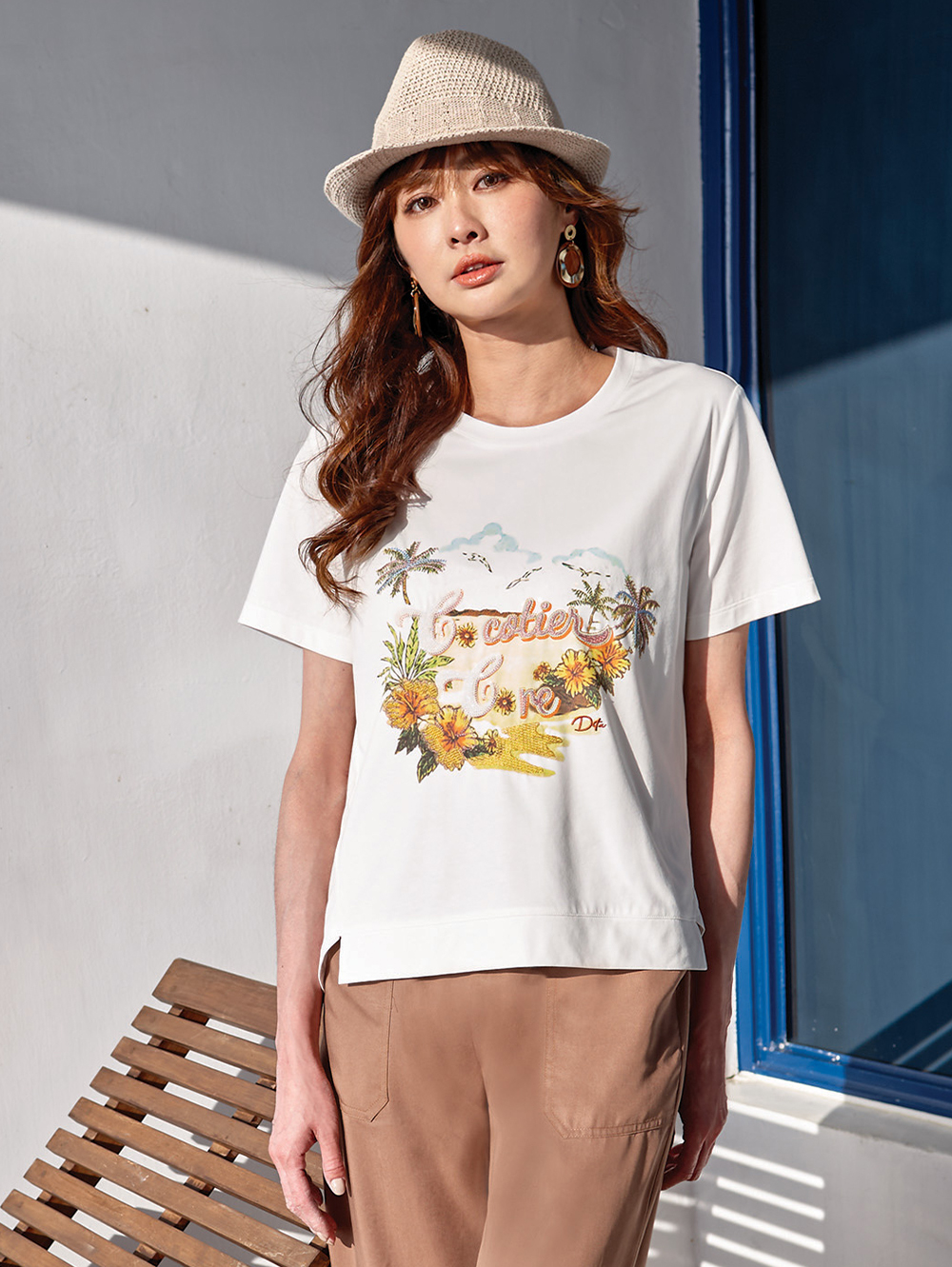 DITA海邊小島印花T-SHIRT