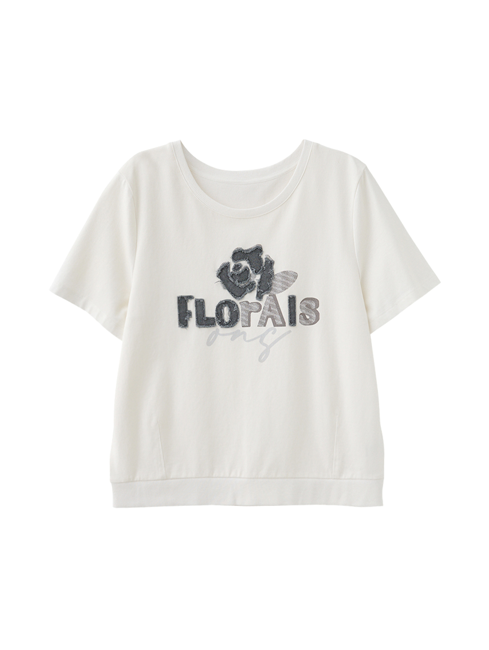 DITA個性水洗玫瑰T-shirt