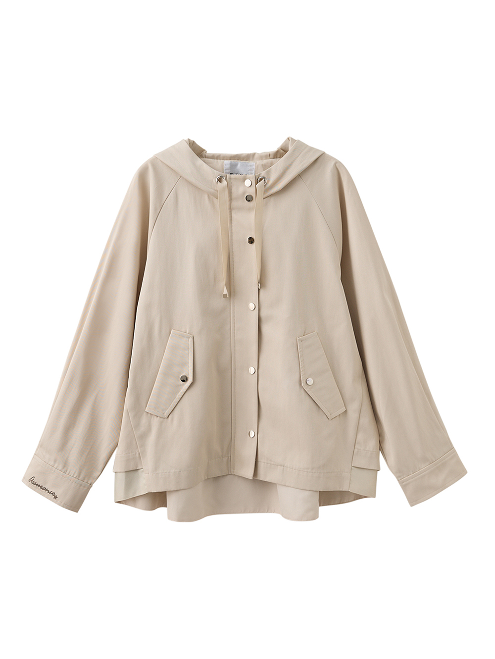 DITA拉克蘭袖剪接造型風衣