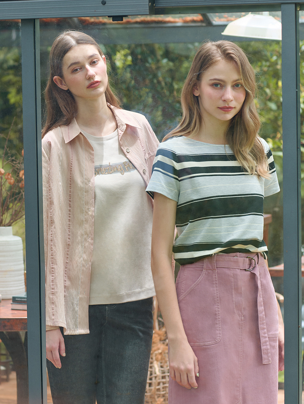 JOAN造型腰帶水洗牛仔鉛筆裙