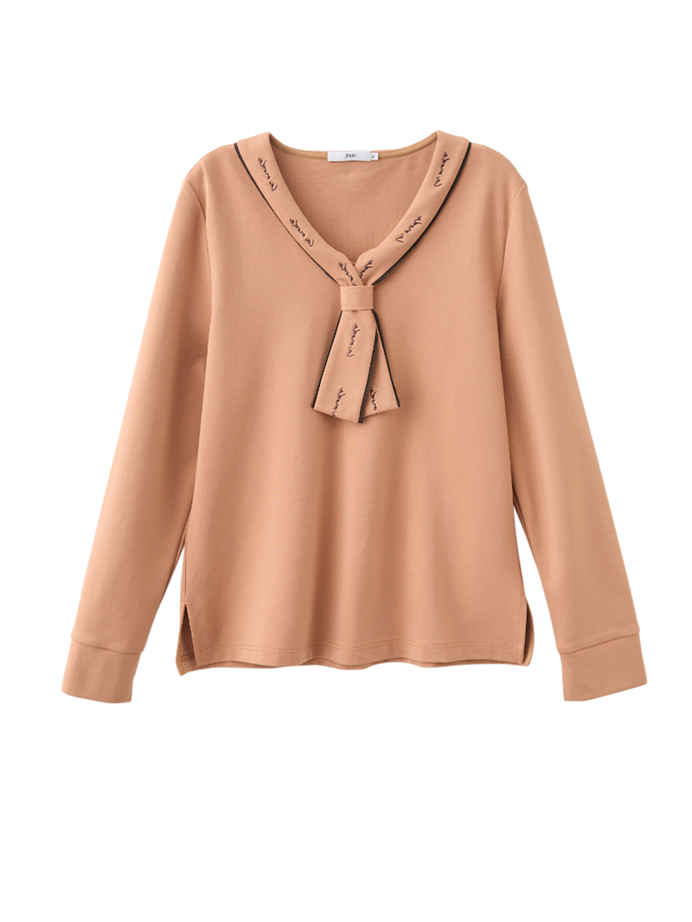 JOAN法式風格領帶彈性T恤