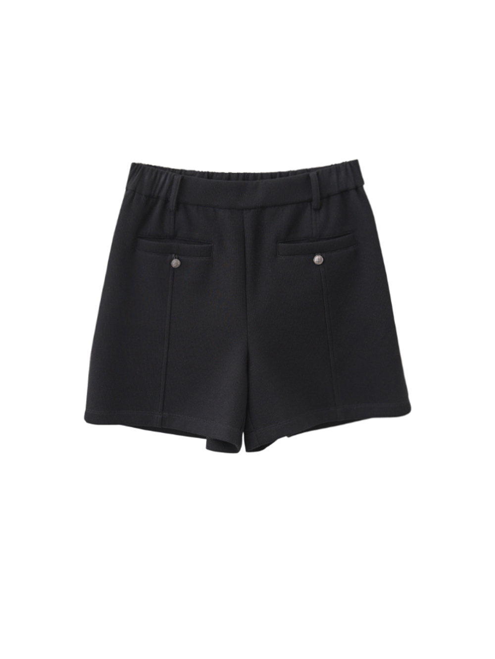 JOAN舒適彈力圓釦短褲