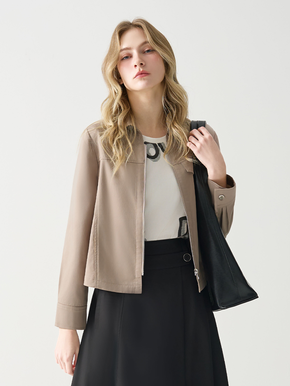 DENOVO都會休閒字母印花T恤