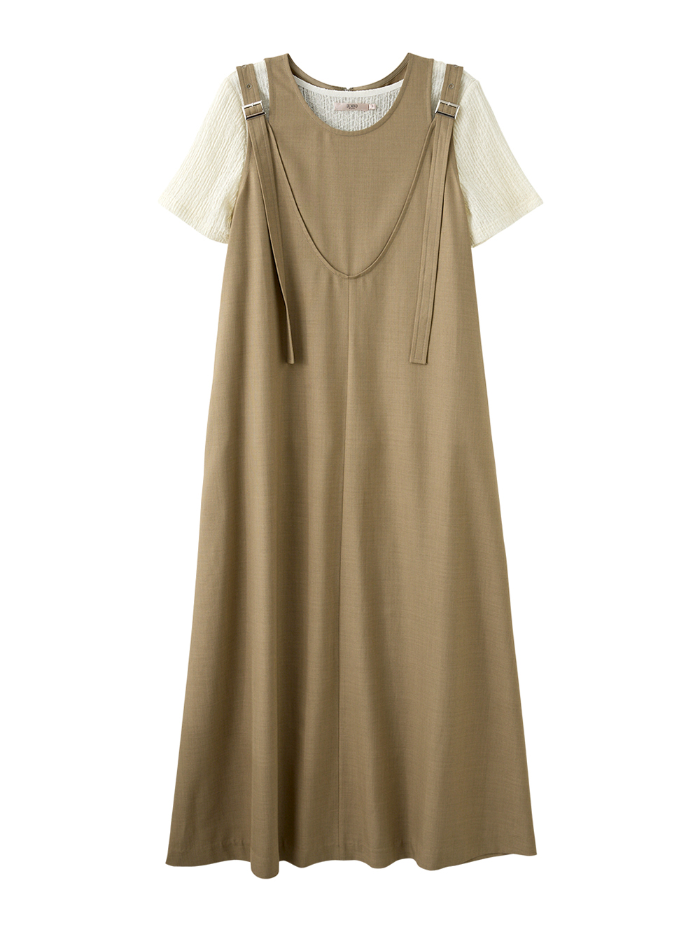 DENOVO質感雙件式吊帶長洋裝