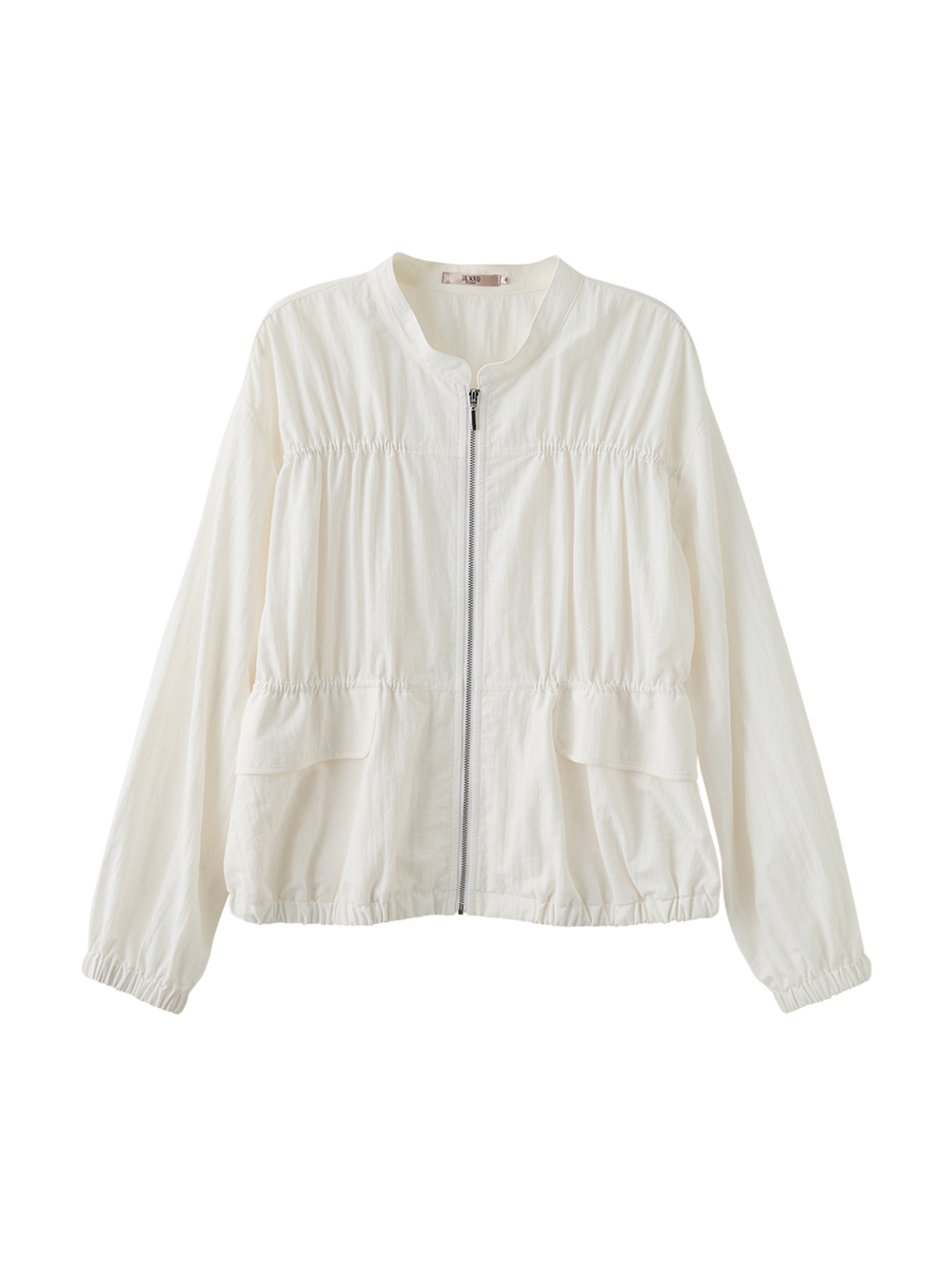 DENOVO簡約抽皺短版外套