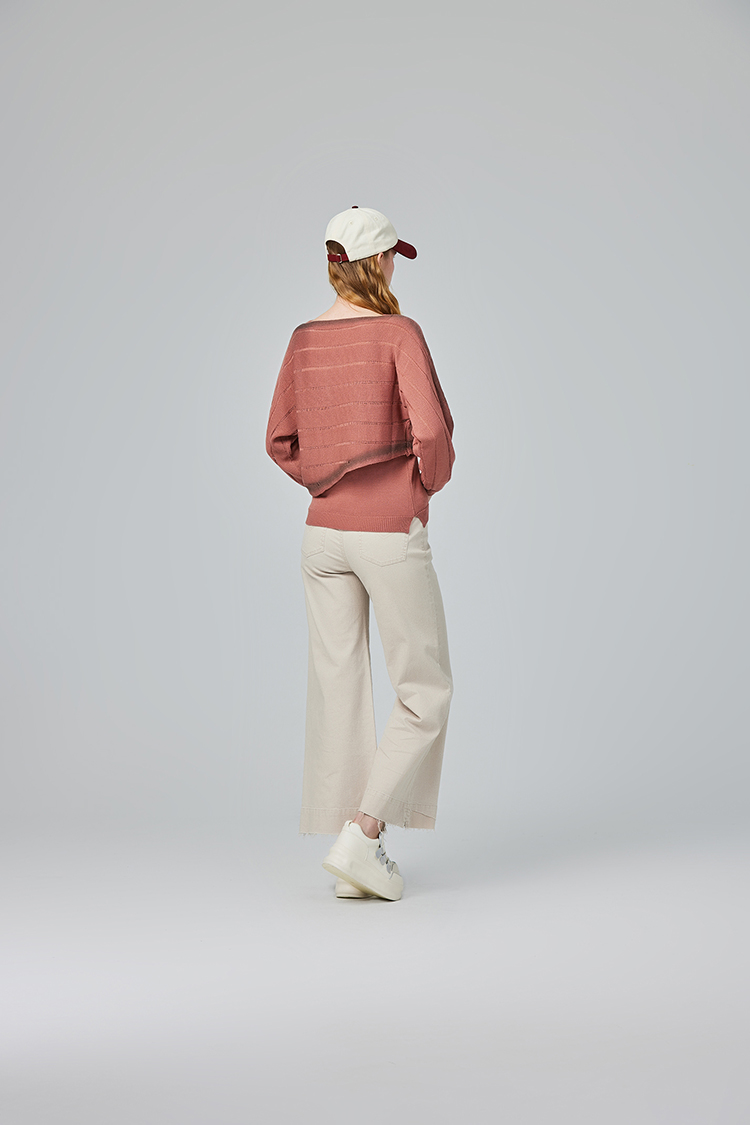 abito修長不收邊牛仔寬褲