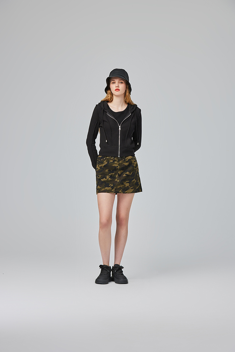 abito個性迷彩短裙