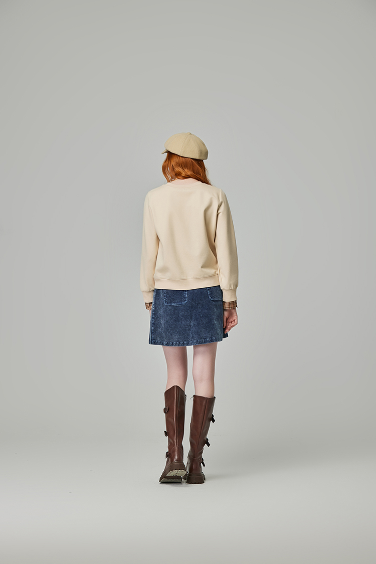 abito斜邊釦造型窄裙