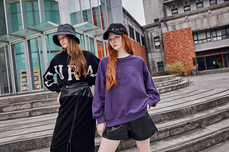 abito皮革拼接長裙