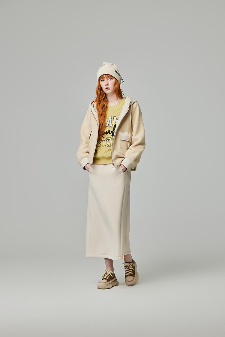 abito慵懶休閒鬆緊腰頭長裙