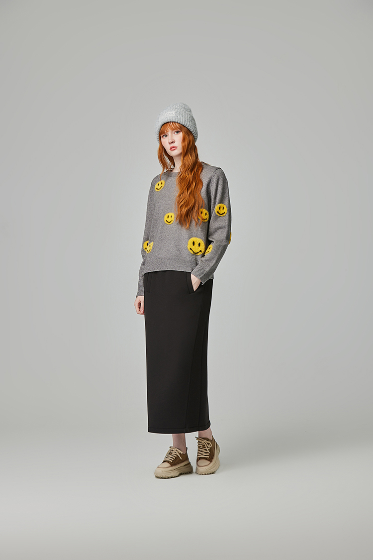 abito慵懶休閒鬆緊腰頭長裙