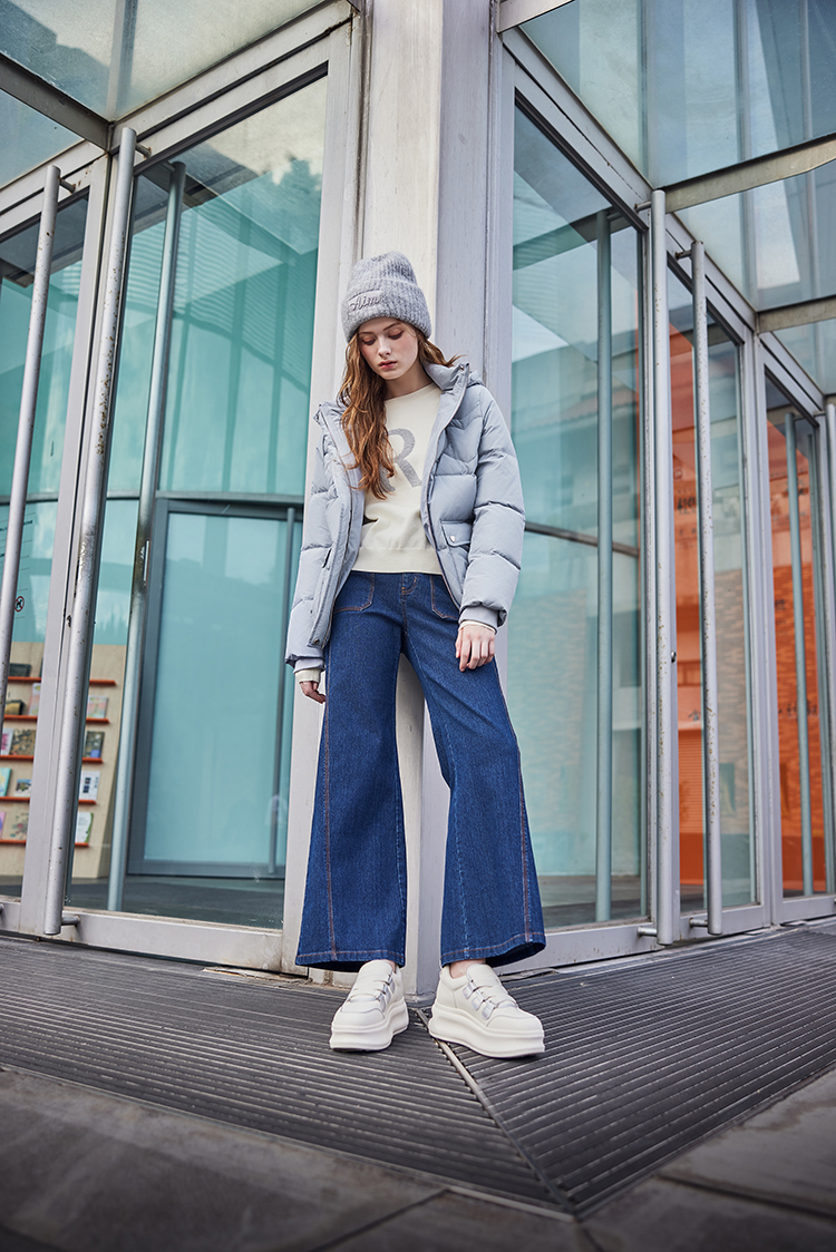 abito愛心羽絨連帽外套