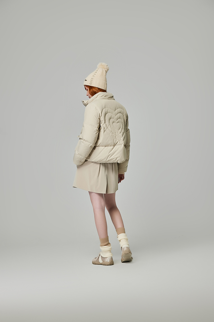 abito愛心羽絨連帽外套