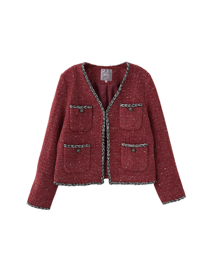 CHANG YU x abito經典金邊雙口袋外套