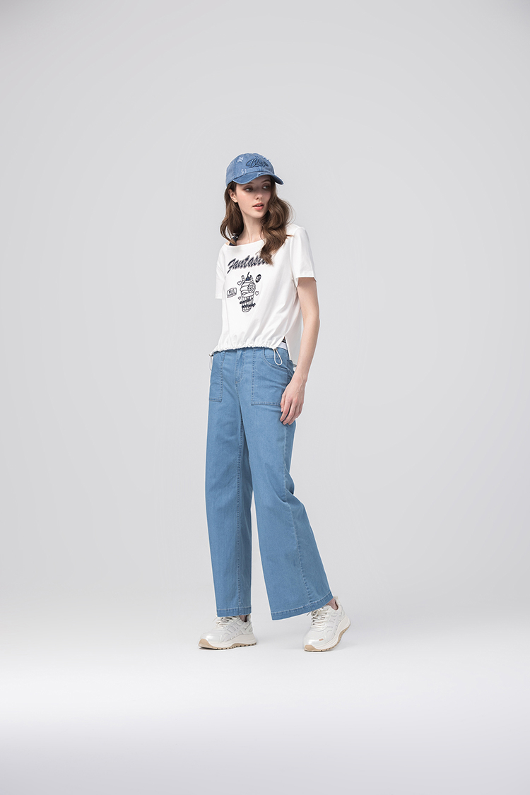 abito涼感棉質休閒長褲