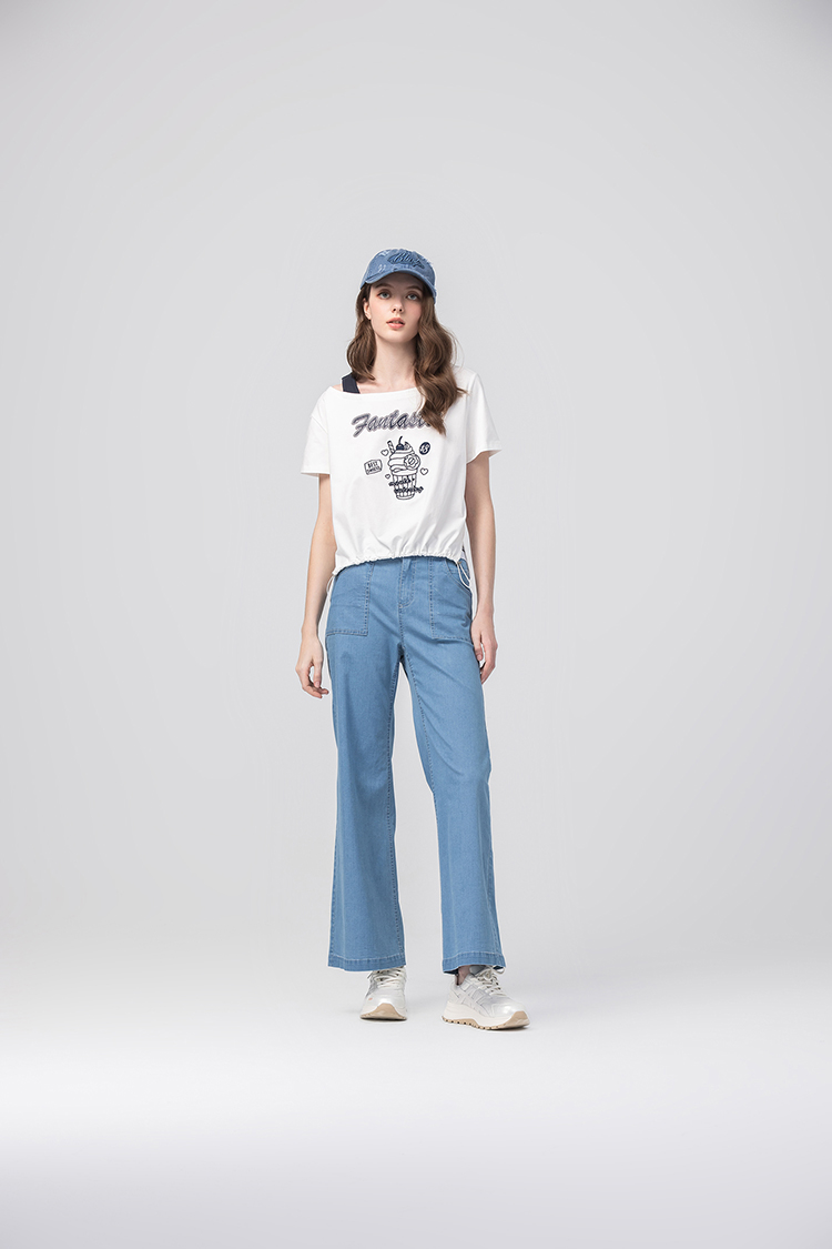 abito涼感棉質休閒長褲