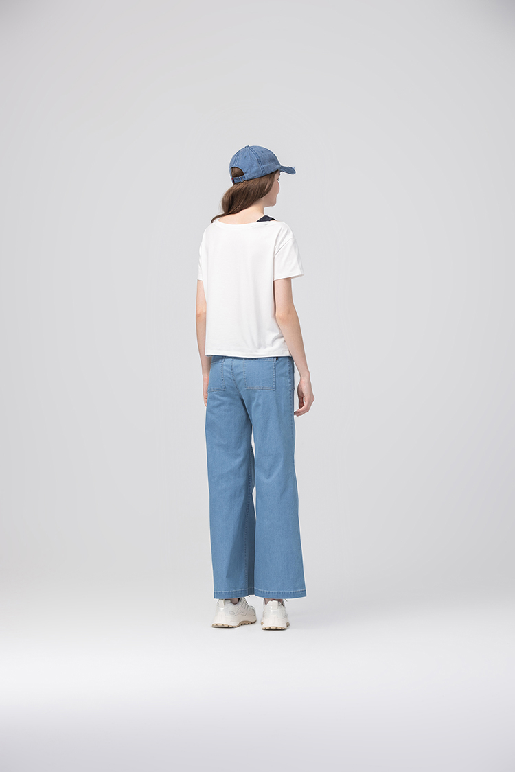 abito涼感棉質休閒長褲